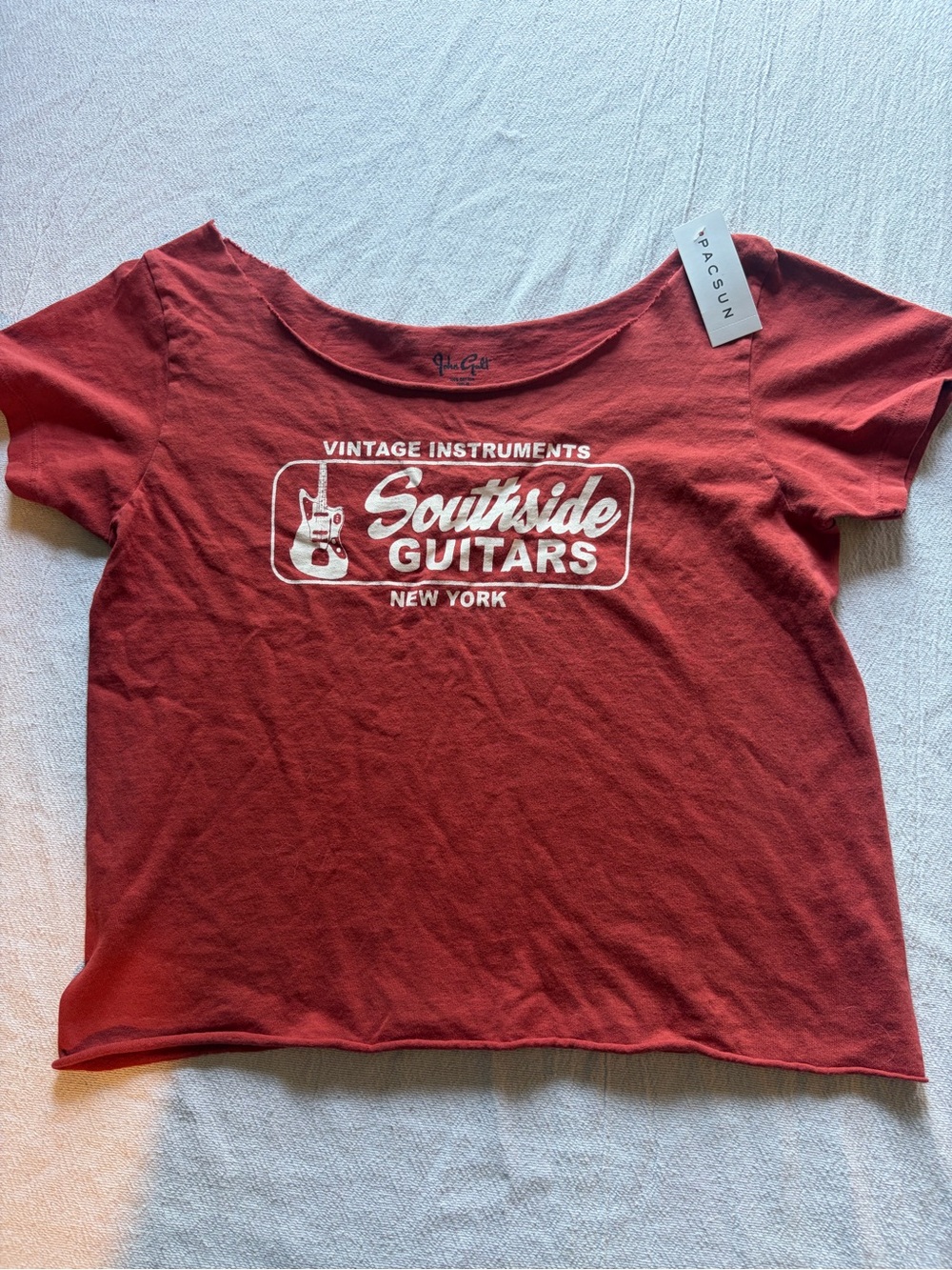 PacSun Red Southside Guitars Graphic Tee